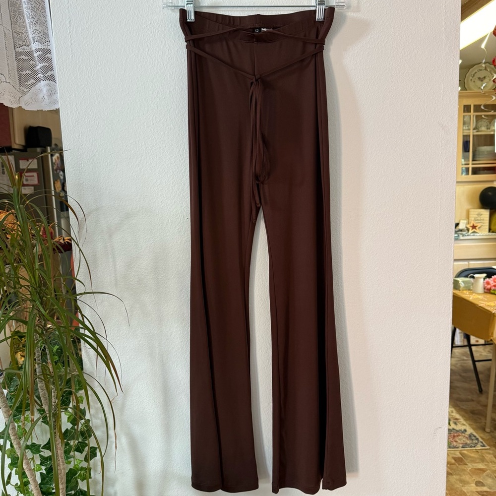 H&M Brown Flare Boot Cut Pants